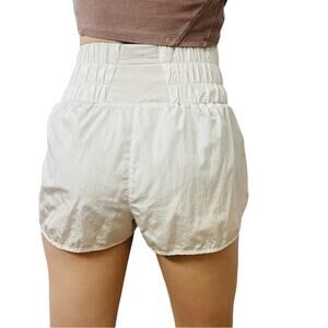 Free People Shorts the Way Home White Casual High Waisted Gym Size Medium